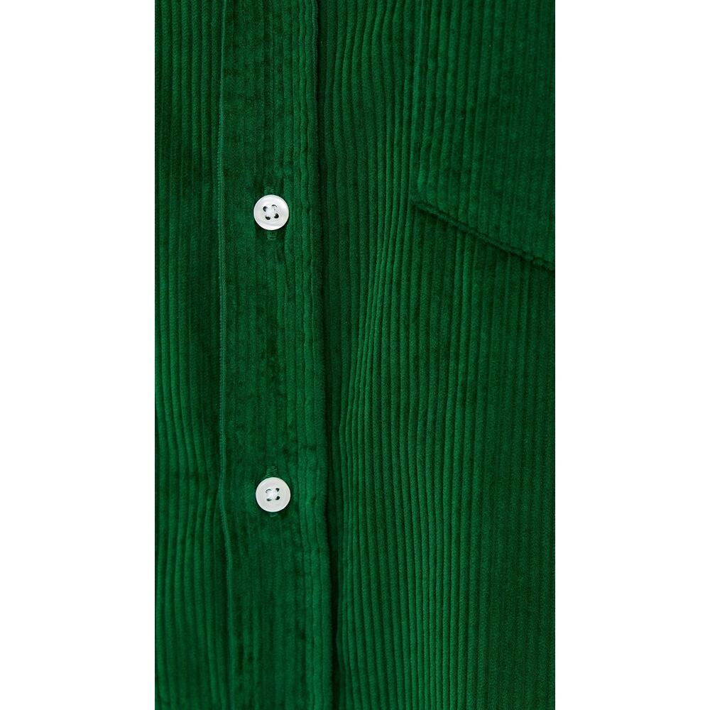 Frank & Eileen Rory Corduroy Midi Shirt Dress Green Size Medium - Picture 13 of 13